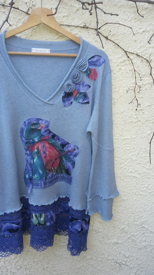 Ptačí píseň,boho svetr, vel.L — foto 3
