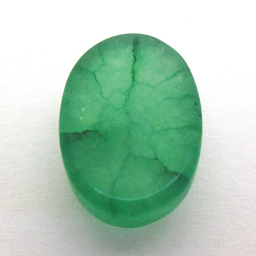 Kabošon broušený smaragd ovál 13,9mm — foto 5