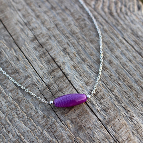 Purpuria • achát, nerez. ocel — foto 2