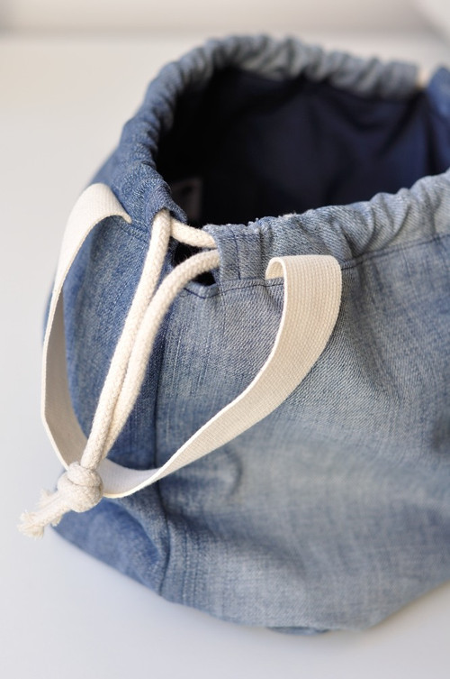 Taštička na projekty - project bag - džínová — foto 2