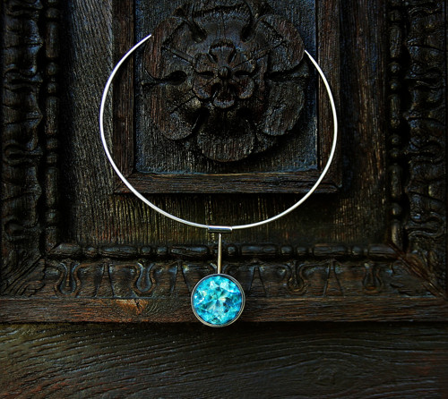 Nerezový náhrdelník..." Blue star " — foto 2