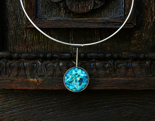 Nerezový náhrdelník..." Blue star " — foto 3