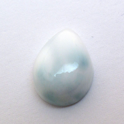 Kabošon larimar kapka 13,4mm REZERVACE — foto 4