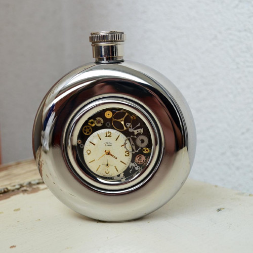 PLACATICE - ČUTORA steampunková, s ciferníkem Prim — foto 4