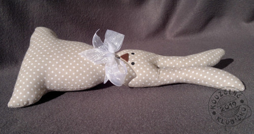 Zajíček šitý velký 28 cm/5 barev — foto 6