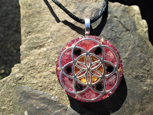 Org. šperk ,, Pravé lásky " s rubelitem — foto 2