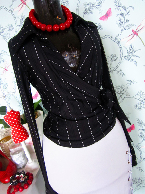Košile zavinovací chic look — foto 4