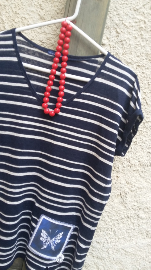 Jedeme k moři, triko/převlek/tílko, oversized — foto 3