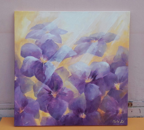 RADOST III., 60x60,olej,pl. — foto 3