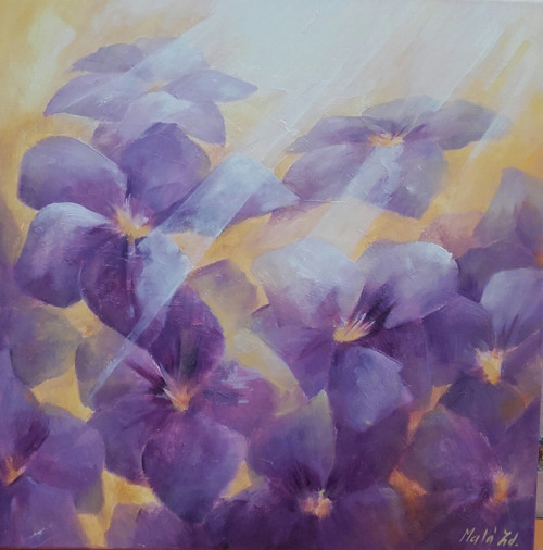 RADOST III., 60x60,olej,pl. — foto 4