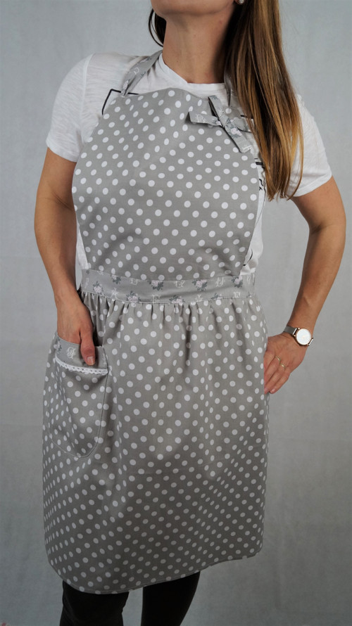 Zástěrka v šedém puntíku.. — foto 4