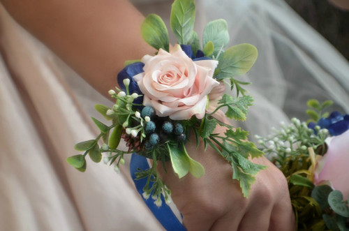 Náramek květinový Boho Blue — foto 2