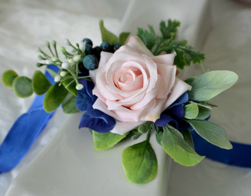 Náramek květinový Boho Blue — foto 3