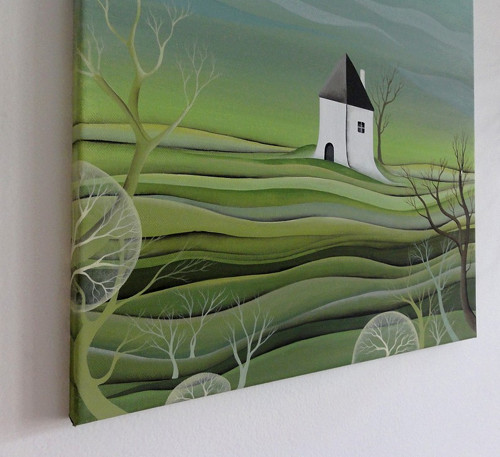 ,,Nesmělé jaro,,(40 x 40) — foto 3
