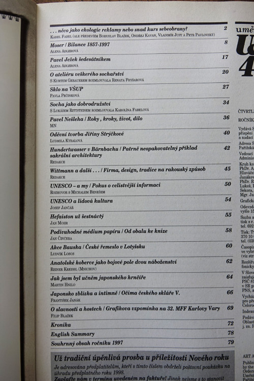 Umění a řemesla 4/1997 — foto 2
