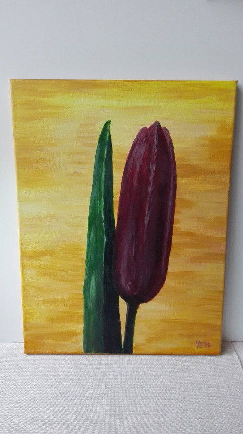 Tulipan - Obraz na plátně - olej — foto 4