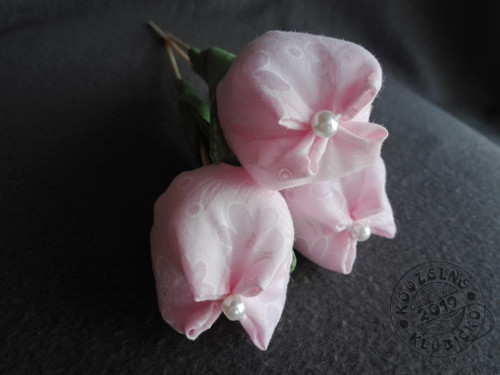 Šité tulipány růžové — foto 2