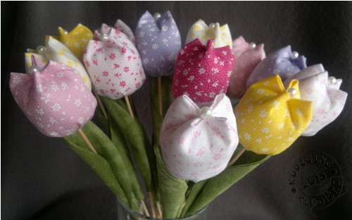 Šité tulipány KYTIČKOVÉ — foto 6