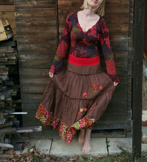 Lněná sukně sleva! — foto 3