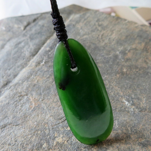 Amulet - Maorské Toki, nefritové — foto 4