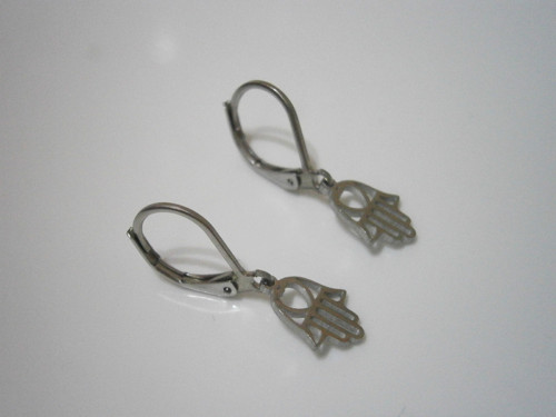 Náušnice *Hamsa* Nerezová ocel — foto 2