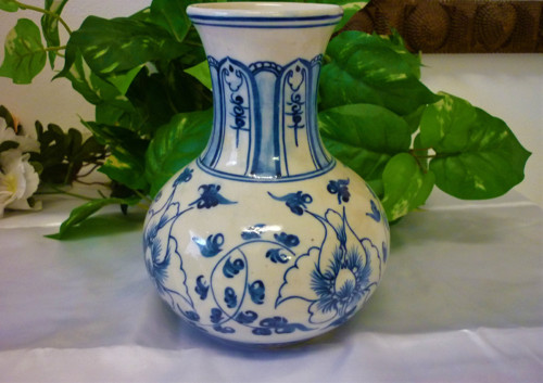 Velká porcelánová váza Gžel — foto 4
