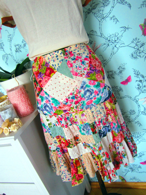Sukně boho hippie patchwork — foto 4
