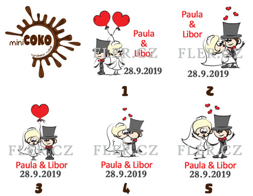 Svatební čokoládky SRDÍČKO — foto 3