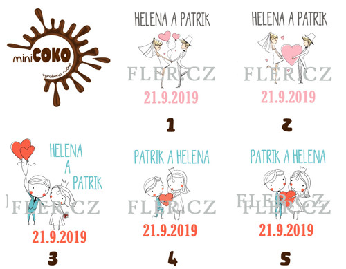 Svatební čokoládky LÁSKA — foto 3