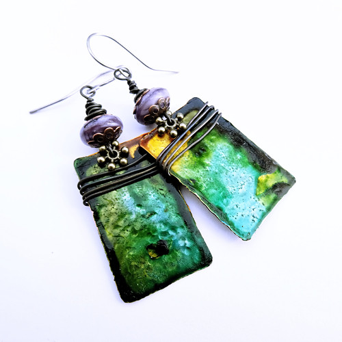 Ručně designované náušnice -Hand designed earrings — foto 3
