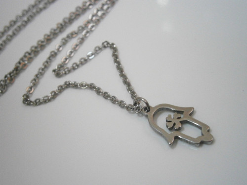Náhrdelník *Hamsa* Nerezová ocel — foto 2