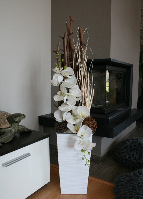 Velké aranžmá s orchidejemi — foto 2