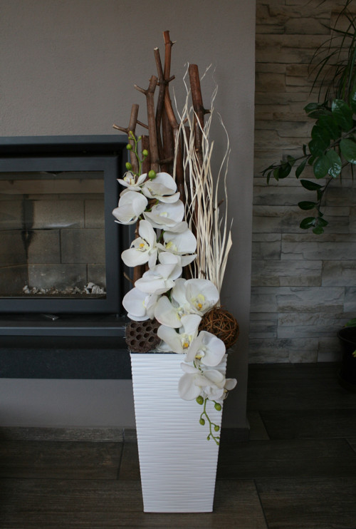 Velké aranžmá s orchidejemi — foto 5