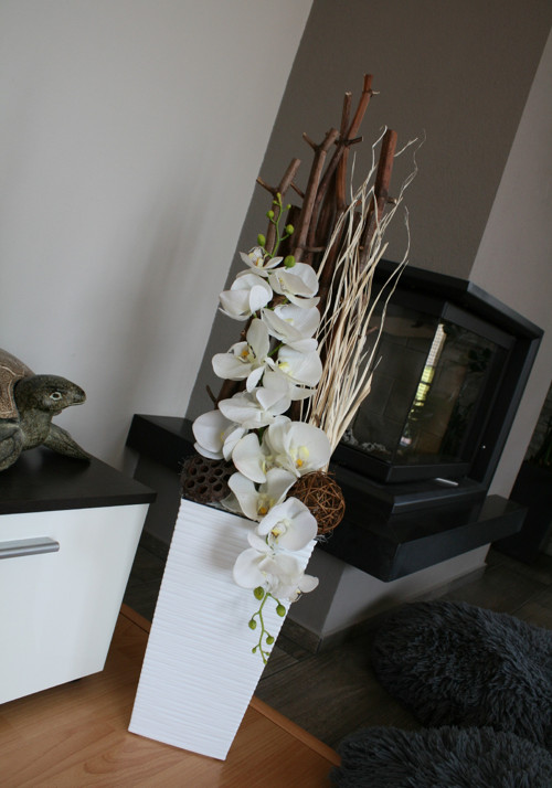 Velké aranžmá s orchidejemi — foto 6