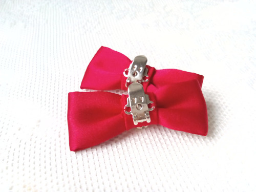 Mini wedding shoe clips (red) — foto 3