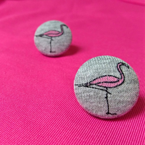 Velké buttonky s plameňákem — foto 2