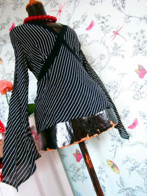 Halenka chic black&white stripes — foto 2