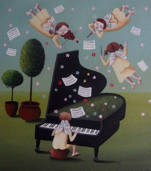 Andělské muzicírování (28x25) — foto 2