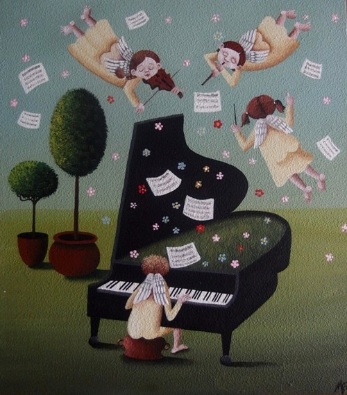 Andělské muzicírování (28x25) — foto 5