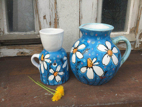 Aromalapma s modrým kvítím — foto 2