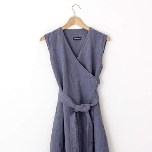 Extra jemné zavinovací šaty / Folkstone Gray — foto 4