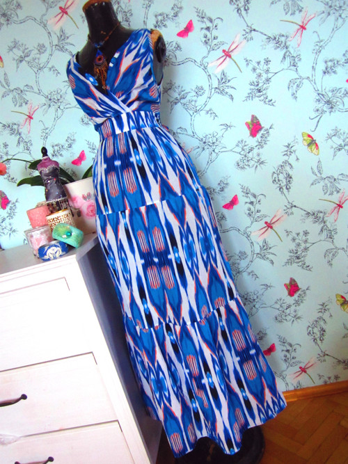 Šaty boho hippie mořské — foto 4