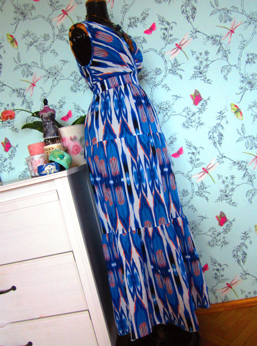Šaty boho hippie mořské — foto 3