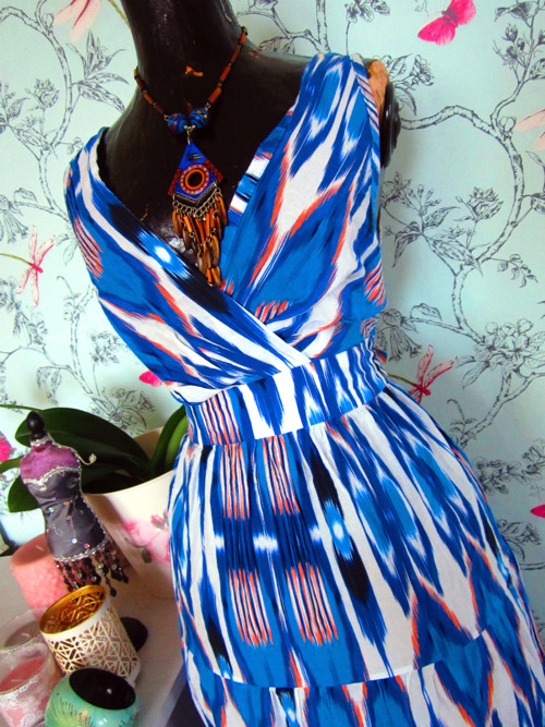 Šaty boho hippie mořské — foto 2