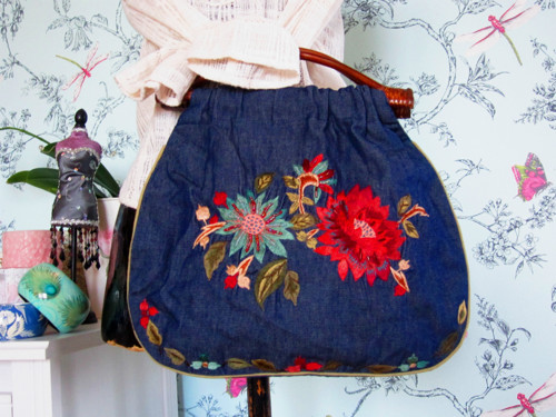 Boho vyšívaná kabelka úchvatná — foto 3