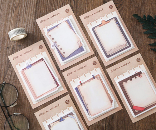 Lepicí lístečky - note pad, jednoduché, retro — foto 2