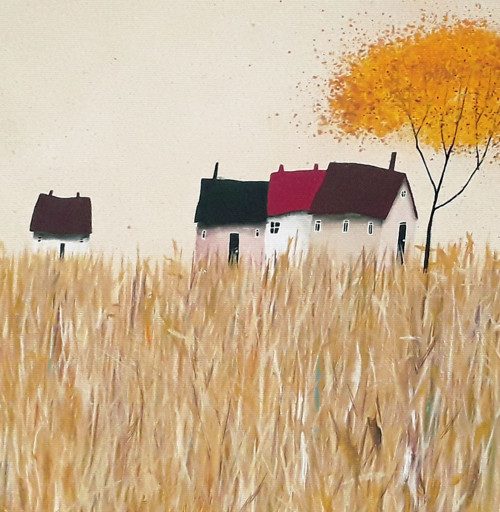 Za obilným polem - 40x40cm — foto 2