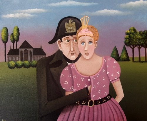 Lev a svatá Helena (29x24) — foto 4