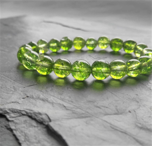 Olivín/peridot*náušnice*ocel — foto 6