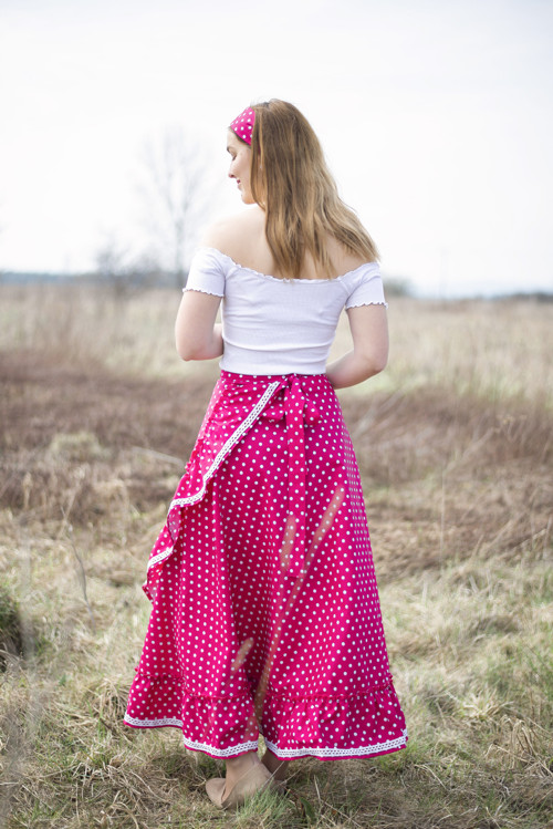 Sukňa Pink Polka Dot — foto 5